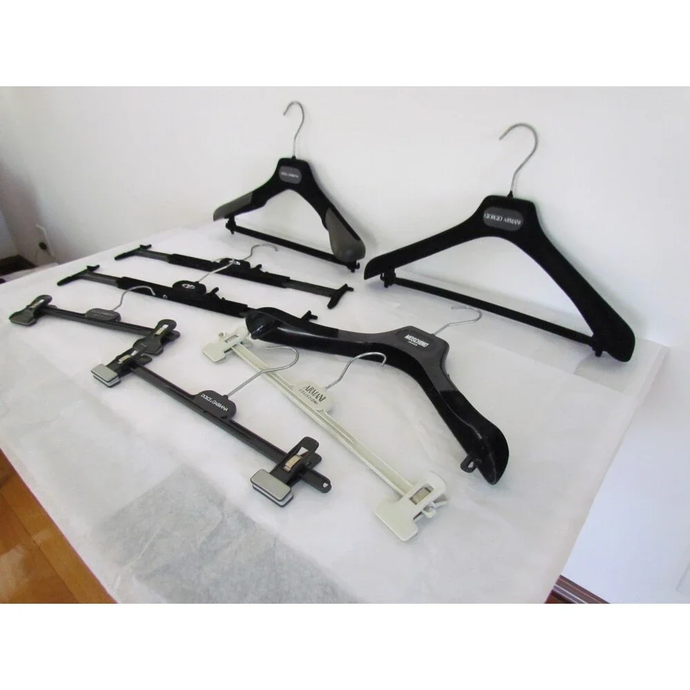Vintage Designer Hanger Lot 7 Armani Valentino Garavani Moschino D&G Luxury Y2K